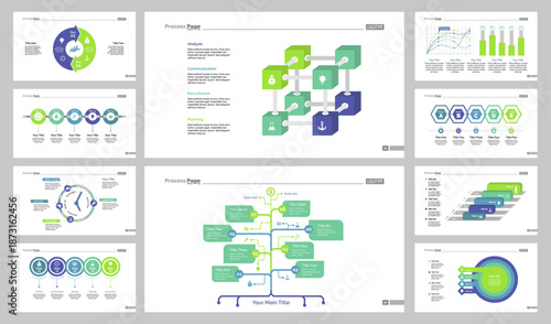 Ten Business Slide Templates Set