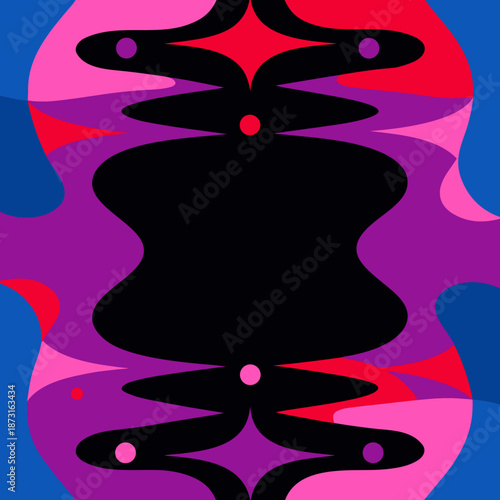 Create a modern vector background for startup pitch with abstract shapes and vibrant colors in a digital art style