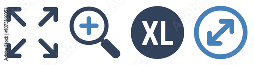 large zoom out xl icon
