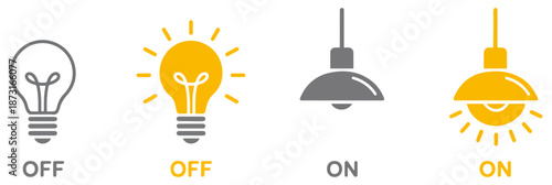 light bulb power energy icon