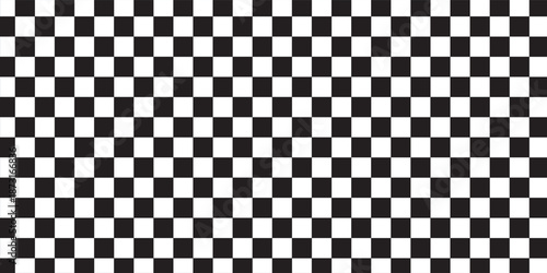 Black and white checkered pattern, Checkerboard seamless pattern