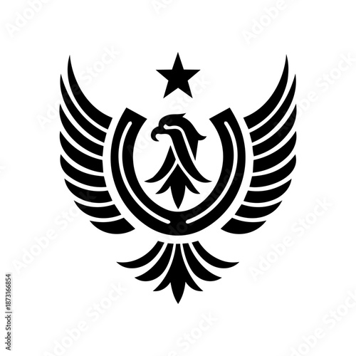 Decorative emblem with laurel branches and ribbon, symbolizing celebration, accomplishment, and premium brand values.