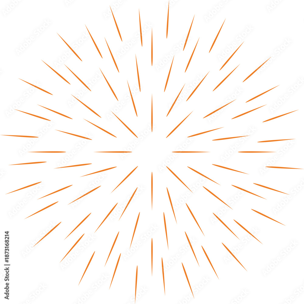 Obraz premium Abstract Sunburst Pattern with Radiating Lines