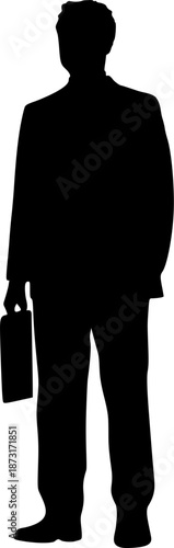 Design of businessman elegant pose
