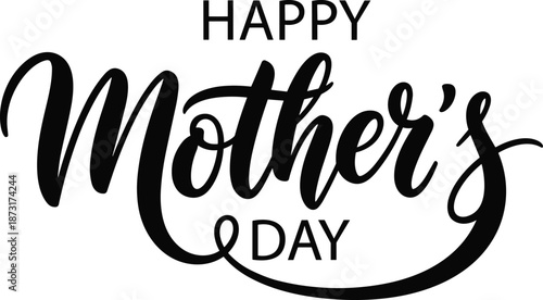 Celebrating Mother's Day with elegant typography and heartfelt wishes