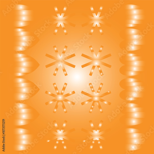golden snowflake background