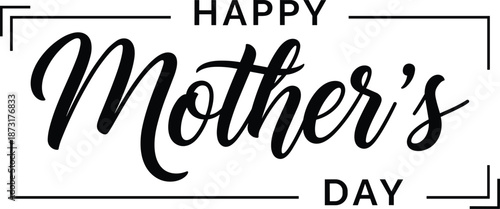 Celebrating Mother's Day with elegant typography and minimalist design