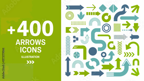 Collection of Over 400 Arrow Icons for Design and Illustration
