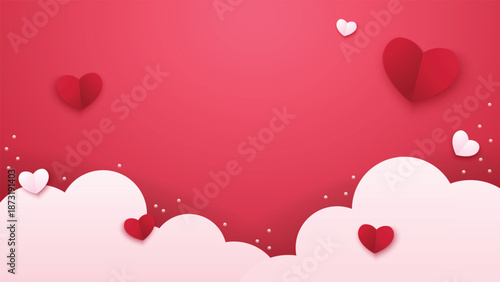 Valentine's Day Labels and Badges Vector Illustration. Sale sticker, invitation, frames and isolated.