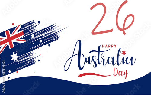 australia flag icon isolated on background