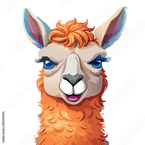cartoon of a Llama