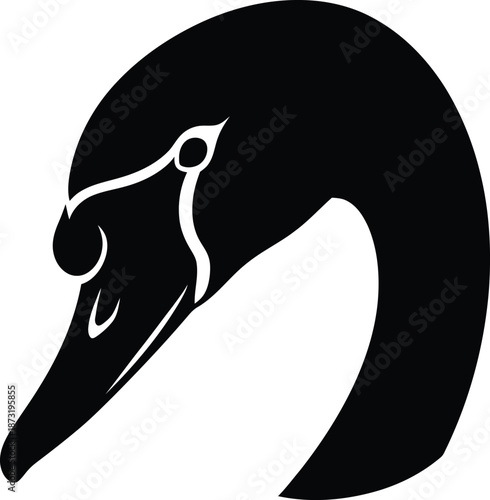 black bird silhouette on white background