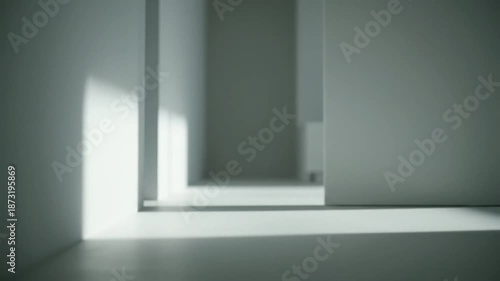 Wallpaper Mural Minimalist Room with Natural Light and Shadows. Torontodigital.ca