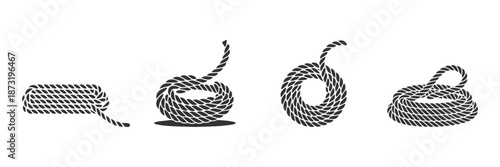 Rope infinity knot icon, vector illustration.