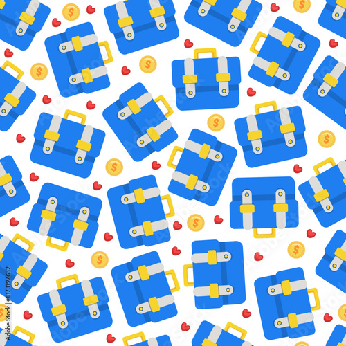 seamless pattern big random business theme