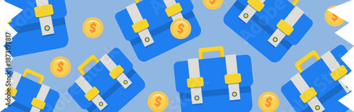 washi tape overlap pattern business theme