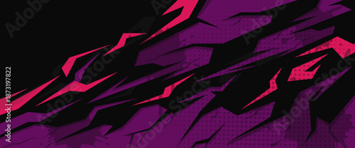 car livery graphic vector with exclusive colors. abstract grunge background design for vehicle vinyl wrap and sports car, racing car, jersey, and banner