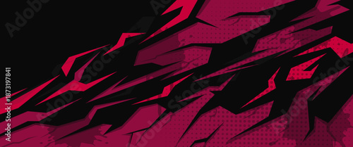 car livery graphic vector with exclusive colors. abstract grunge background design for vehicle vinyl wrap and sports car, racing car, jersey, and banner