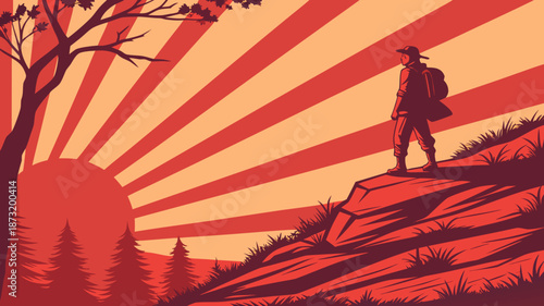 man walking on the road