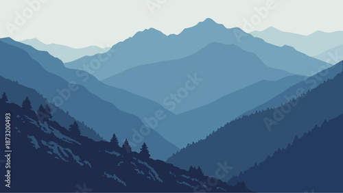 mountain landscape in the mountains