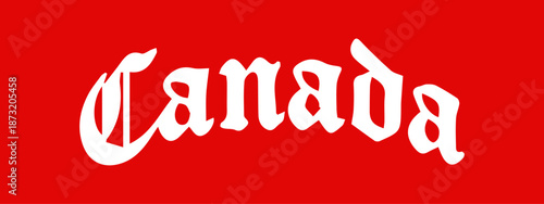 Canada lettering typography vector printable. Download it now