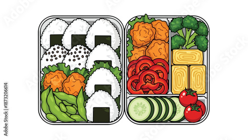 Colorful classic hamburger vector art featuring a layered beef patty and fresh toppings