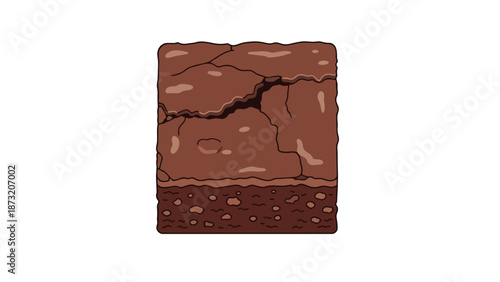 Vibrant cartoon illustration of a freshly baked golden-brown chocolate chip cookie generously dotted with abundant rich dark chocolate morsels a