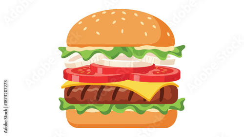 A delightfully whimsical cartoon style donut featuring a generous layer of vibrant pink icing beautifully adorned with a playful assortment of