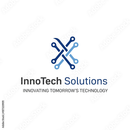 Innovative Technology Logo Design Elements.