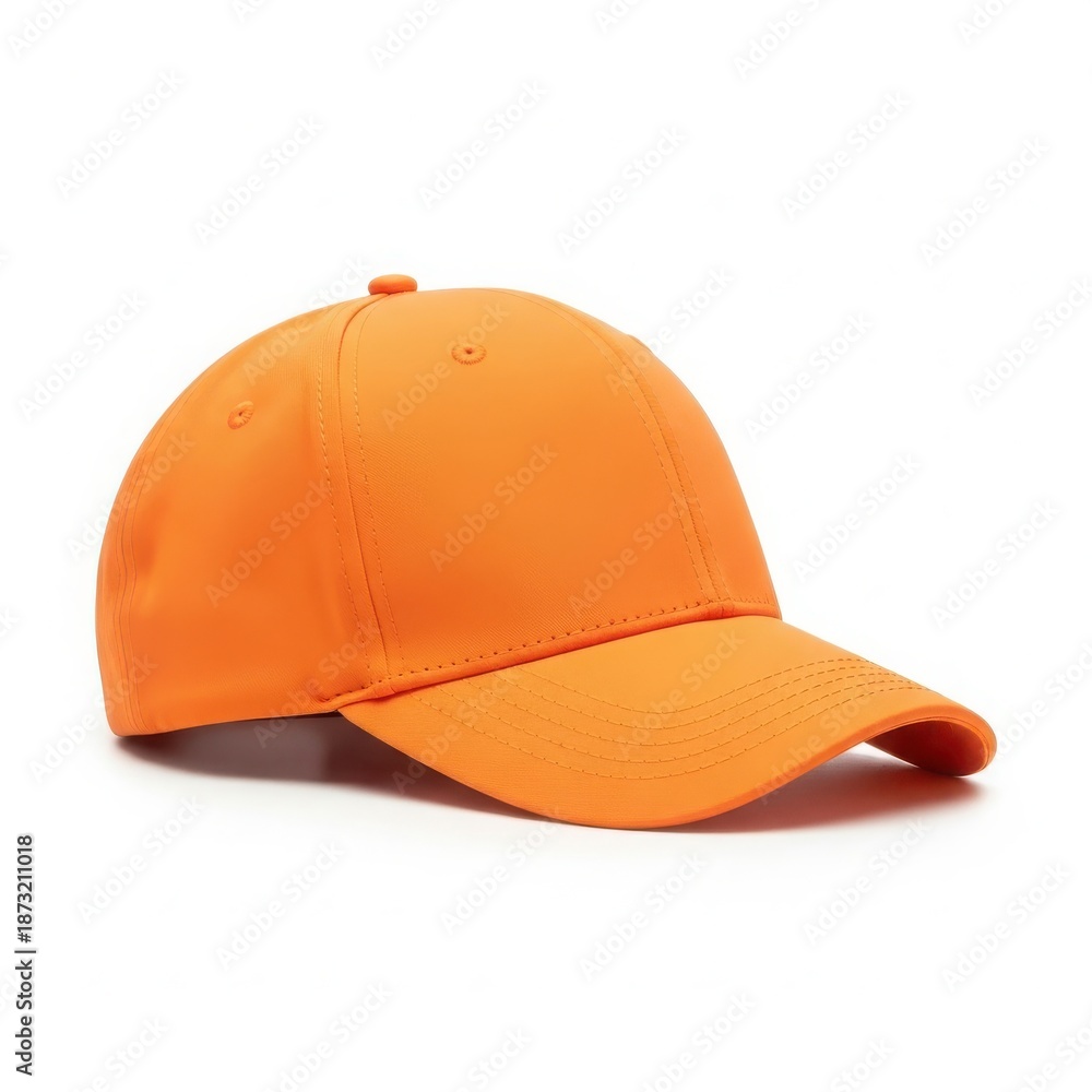 Fototapeta premium Bright orange baseball cap