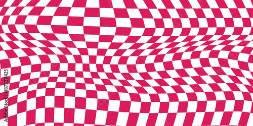 Seamless repeat pattern with ditsy hand drawn checkerboard in cotton candy pink and red. Soft pink and red checker for Valentines day, girls, cosmetics, teen projects and more