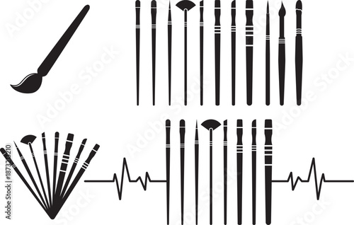 Artist Eps, Vector Images black and white