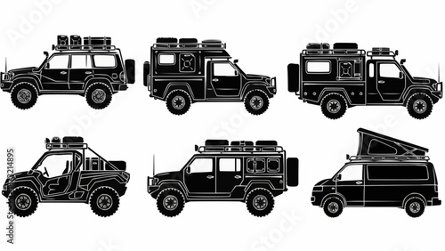 Collection of Off Road Vehicles and Camper Vans.