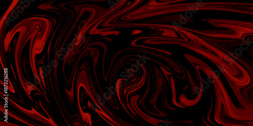 Abstract background of dark red liquid marble surface liner design. marble liquid ink texture. ink backdrop with wavy pattern. liquify swirl dark red and black colour art.