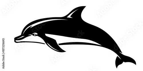  dynamic silhouette of dolphin leaping with grace