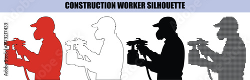 Doctor Silhouette Holding Clipboard and Giving Thumbs Up Approval Vector Set