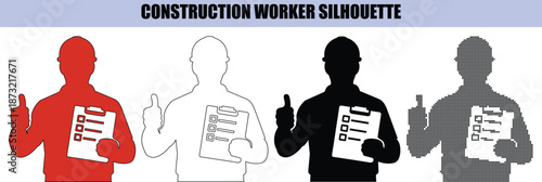 Female Nurse Silhouettes Holding Blister Pack of Pills for Medication Administration