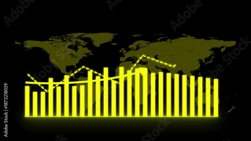 2034 Business growth concept with rising graph showing marketing sales and profit increase. Marketing performance graph showing business growth and profit expansion.