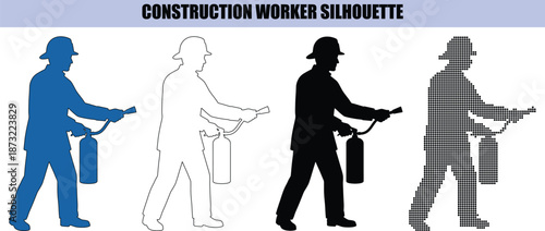 Caregiver Walking with Elderly Woman Using Cane Supportive Healthcare Silhouettes