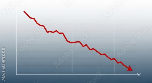 Free Download Declining Trend Line on Graph Representing Decreasing Performance - GFXLoad