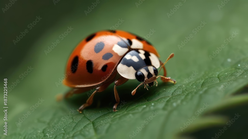Fototapeta premium Ladybug on a leaf