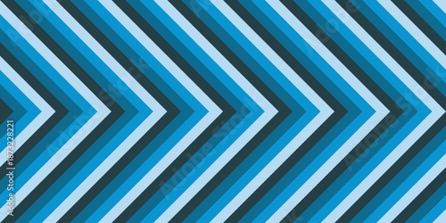 Modern Geometric Chevron Stripe Pattern with Cool Blue Color Combination Background