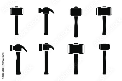 Sledge hammer icon silhouette vector illustration design