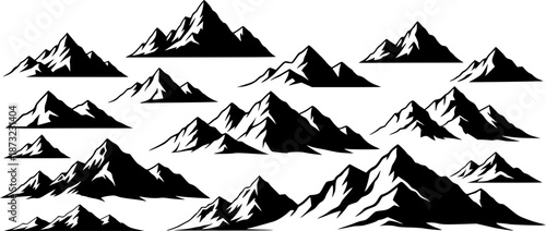 vector illustration of a mounts