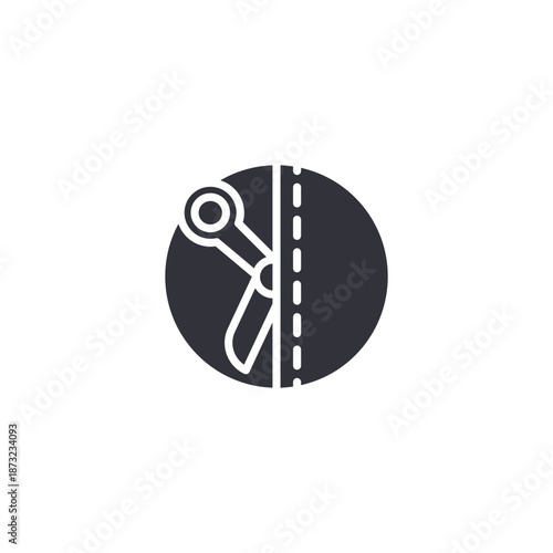 Minimalist e-commerce product comparison icon showing fabric or material quality inspection for online shopping platforms.