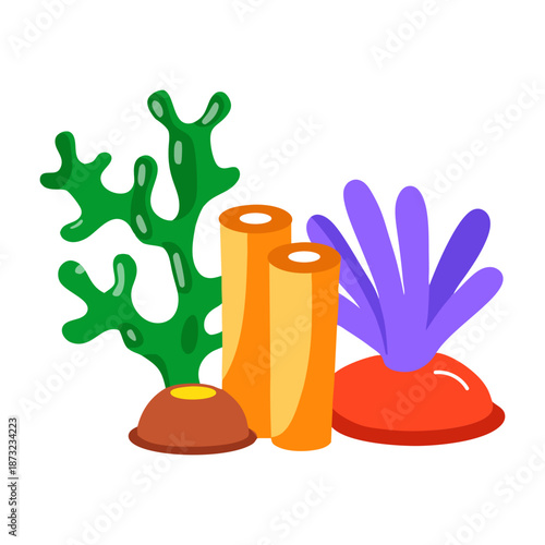 A flat style icon showing an automatic feeder  
