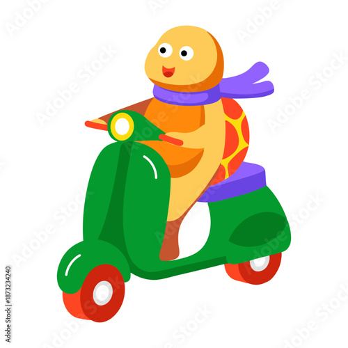 A flat style icon showing an automatic feeder  
