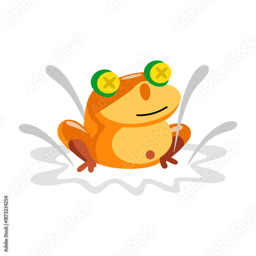 A flat style icon showing an automatic feeder  
