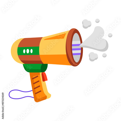 A flat style icon showing an automatic feeder  
