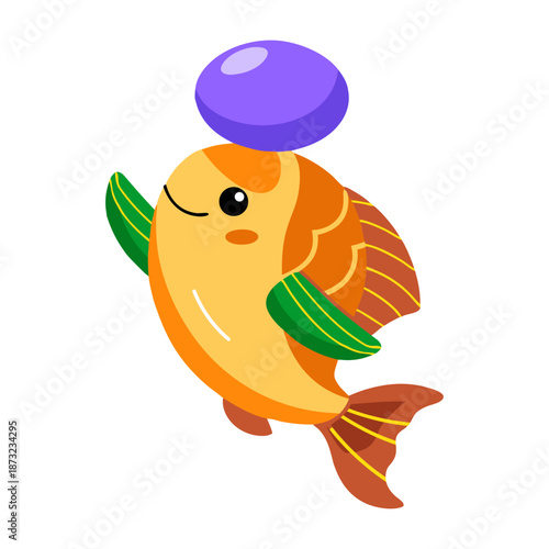 A flat style icon showing an automatic feeder  
